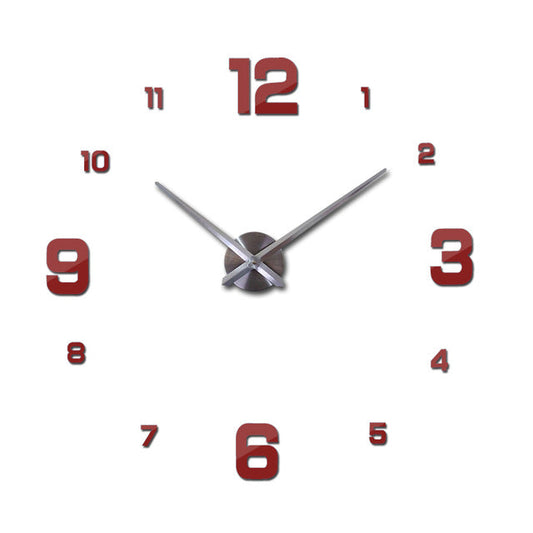 Hot 3D Diy Acrylic Mirror Wall Clock