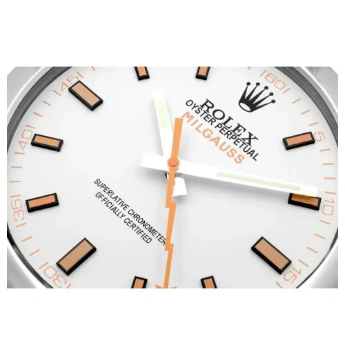 Milgauss Style Wall Clock | Sliver & White