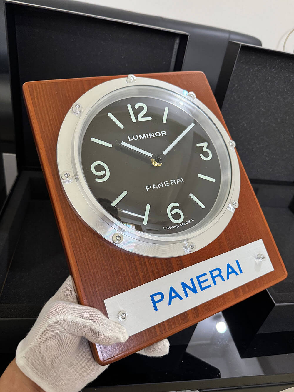 Panerai Inspired Luminor Style Luxury Maritime Clock