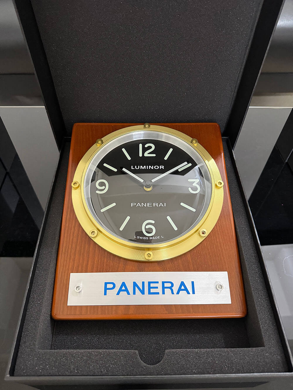 Panerai Inspired Luminor Style Luxury Maritime Clock