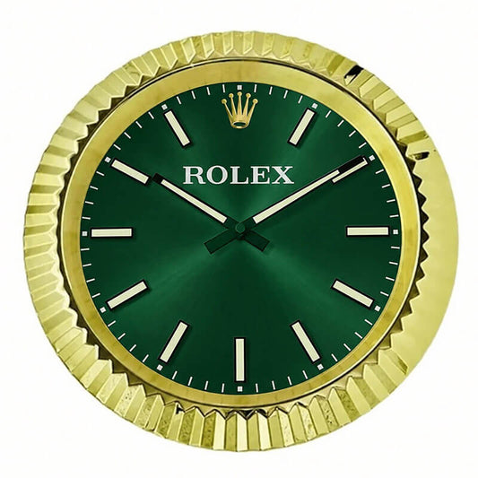 Presidential Wall Clock | Green & Gold