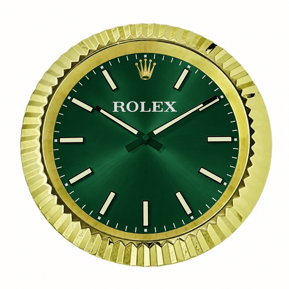 Presidential Wall Clock | Green & Gold