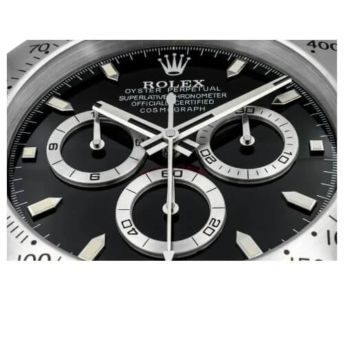 Daytona Style Wall Clock | Black & White