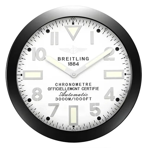 Breitling Inspired Military Style Luxury Wall Clock