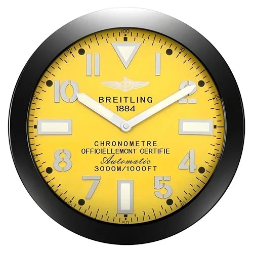 Breitling Inspired Military Style Luxury Wall Clock