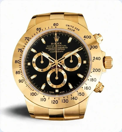 Daytona XXL Gold & Black Wall Clock