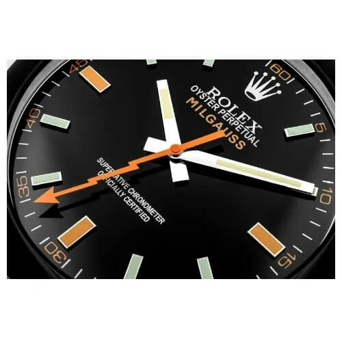 Milgauss Style Wall Clock | Black & Black