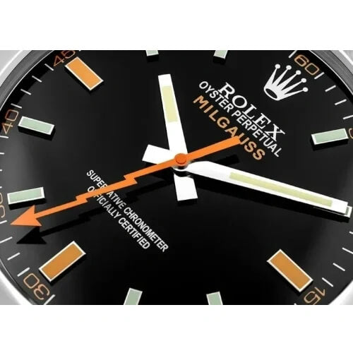 Milgauss Style Wall Clock | Sliver & Black