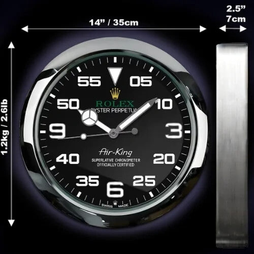 Oyster Perpetual Style Wall Clock | Air King