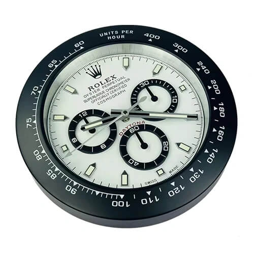 Daytona Style Wall Clock | Panda