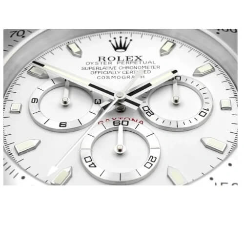 Daytona Style Wall Clock | Sliver & White