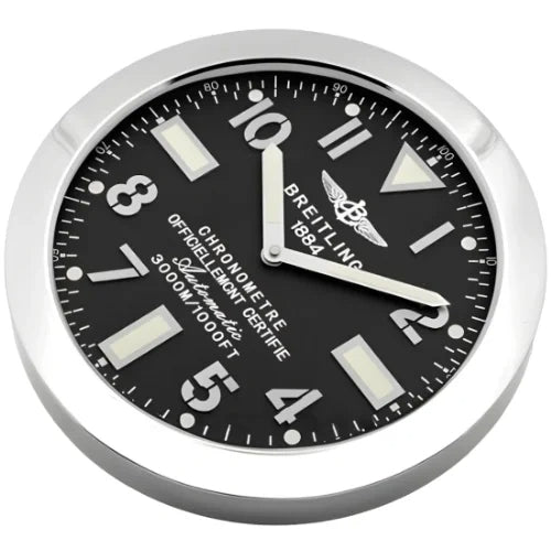 Breitling Inspired Military Style Luxury Wall Clock
