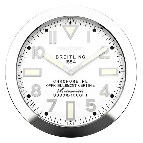 Breitling Inspired Military Style Luxury Wall Clock
