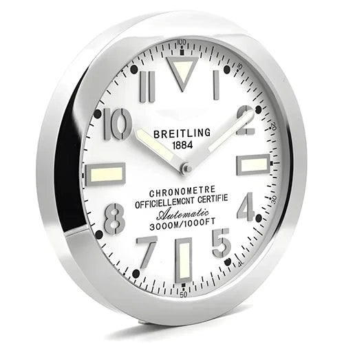 Breitling Inspired Military Style Luxury Wall Clock