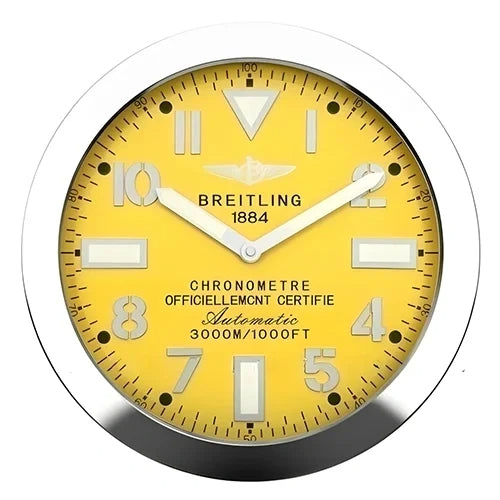 Breitling Inspired Military Style Luxury Wall Clock