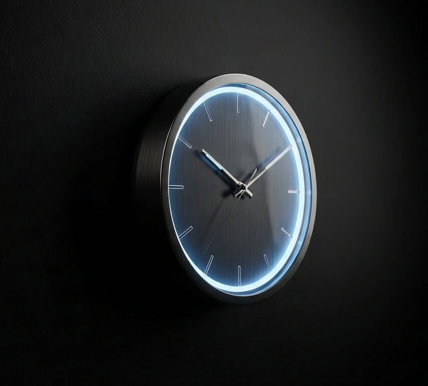 Daytona XXL Rose Gold & Black Wall Clock