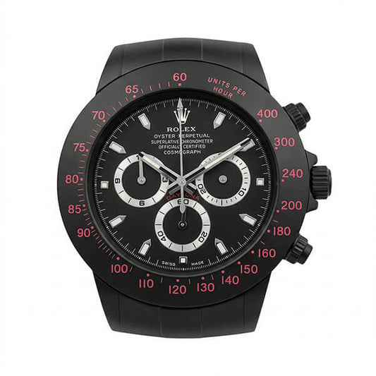 Daytona XXL Black & Red Wall Clock