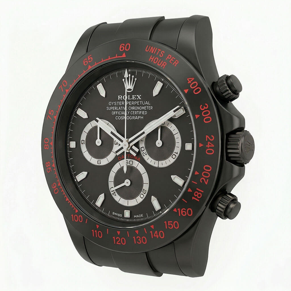 Daytona XXL Black & Red Wall Clock