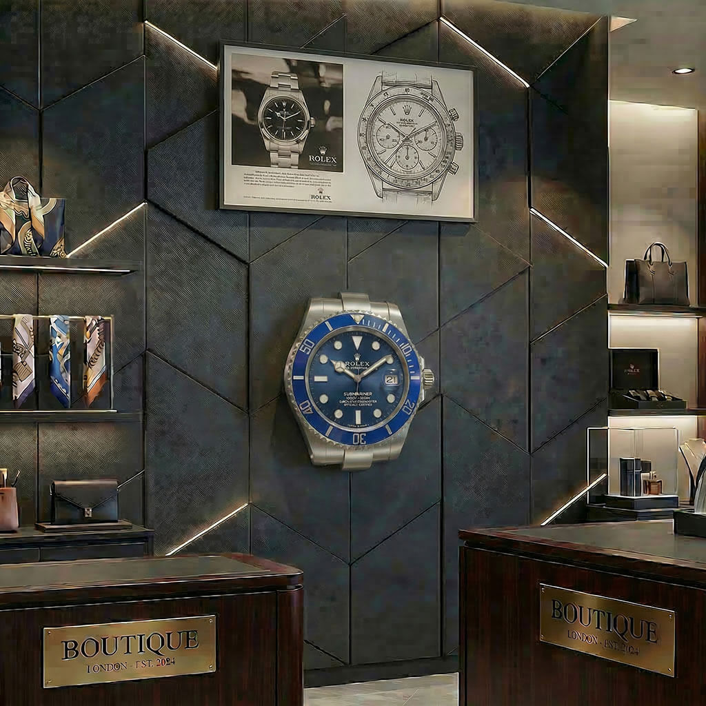 Submariner XXL Blue Wall Clock