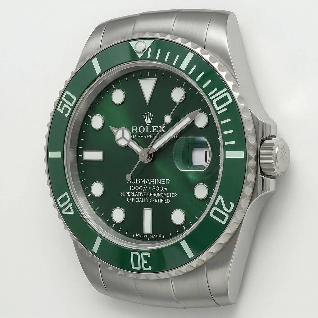 Submariner XXL Green Wall Clock