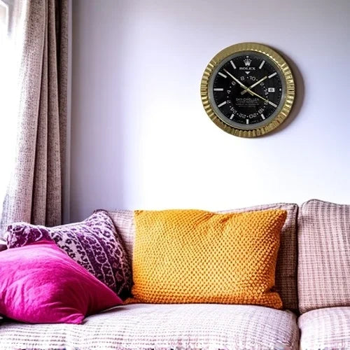 Sky Dweller Style Wall Clock | Gold & Black