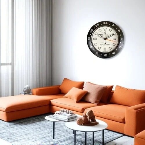 Explorer II Style Wall Clock | Black & White