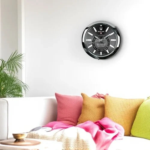 Sky Dweller Style Wall Clock | Black Color