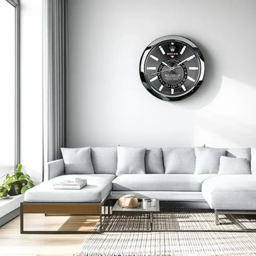Sky Dweller Style Wall Clock | Black Color