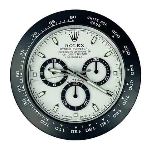 Daytona Style Wall Clock | Panda