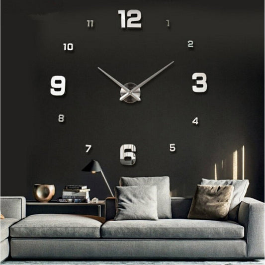 Hot 3D Diy Acrylic Mirror Wall Clock