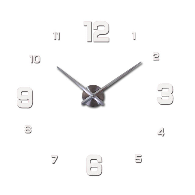 Hot 3D Diy Acrylic Mirror Wall Clock