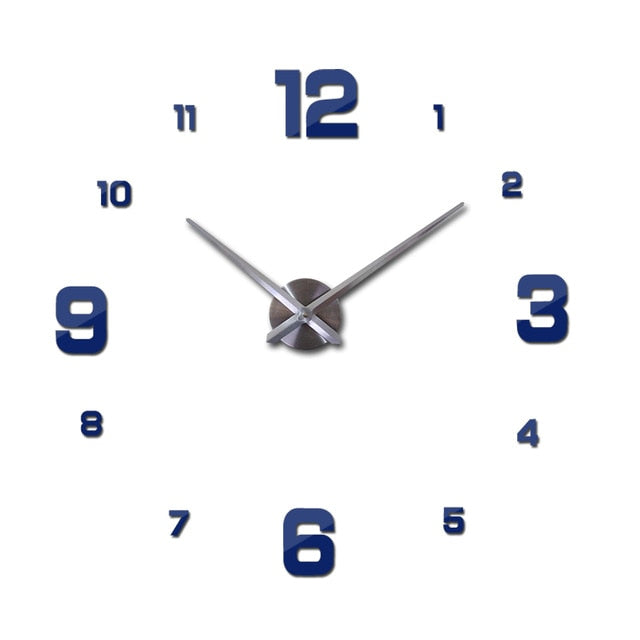 Hot 3D Diy Acrylic Mirror Wall Clock