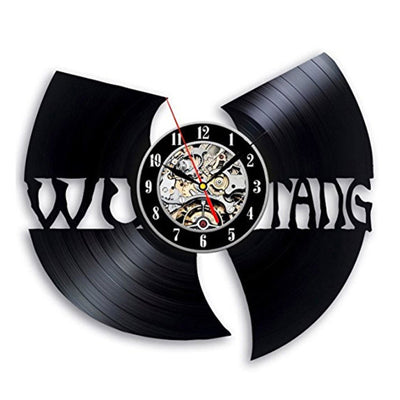 WU TANG Vinyl Record Wall Clock Modern Design with LED