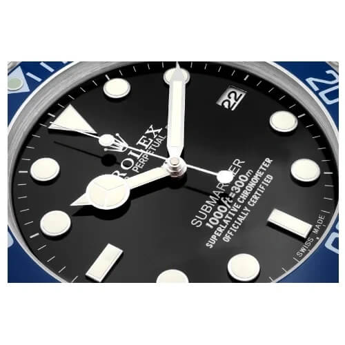 Submariner Style Wall Clock | Blue & Black