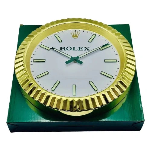 Presidential Wall Clock | Gold & Green