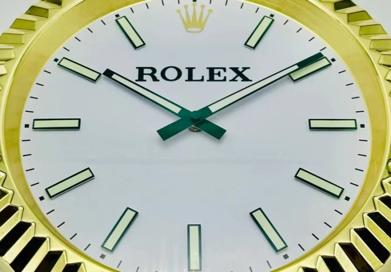 Presidential Wall Clock | Gold & Green