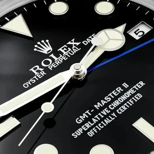 GMT Master II Style Wall Clock | Black & Blue