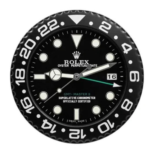 GMT Master II Style Wall Clock | Black