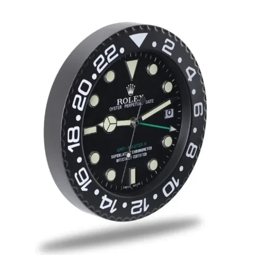 GMT Master II Style Wall Clock | Black