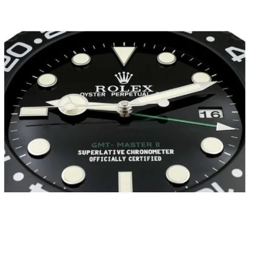 GMT Master II Style Wall Clock | Black