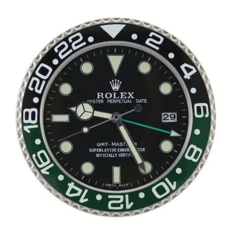 GMT Master II Style Wall Clock | Black & Green