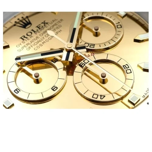 Daytona Style Wall Clock | Gold
