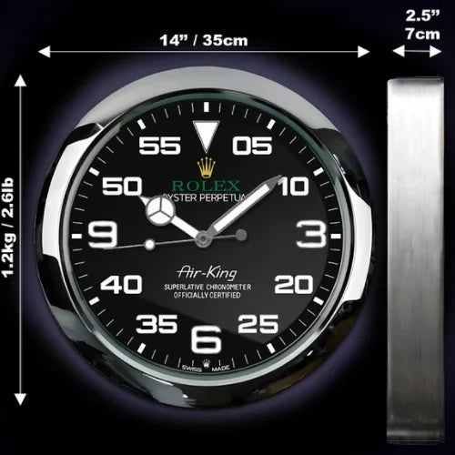 Oyster Perpetual Style Wall Clock | Air King