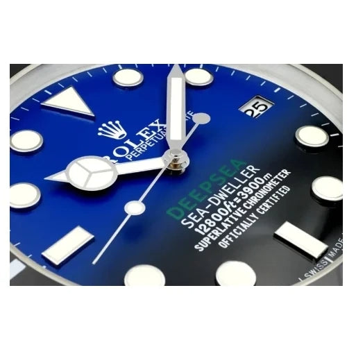 Deepsea Style Wall Clock  |  Black & Blue