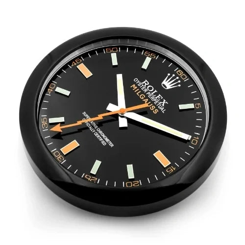 Milgauss Style Wall Clock | Black & Black