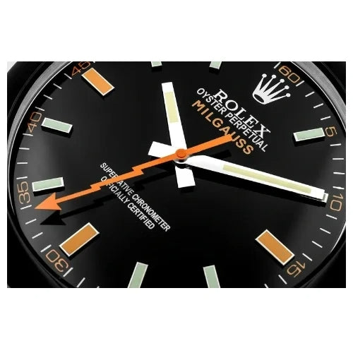 Milgauss Style Wall Clock | Black & Black