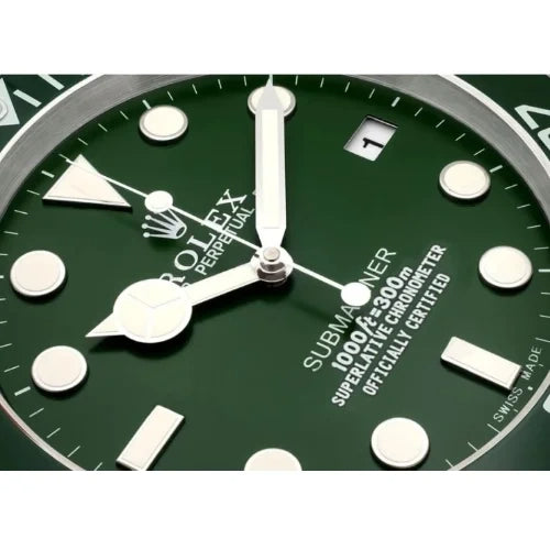 Submariner Style Wall Clock | Green