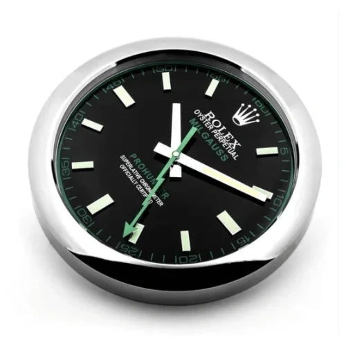 Milgauss Style Wall Clock | Sliver & Black Green