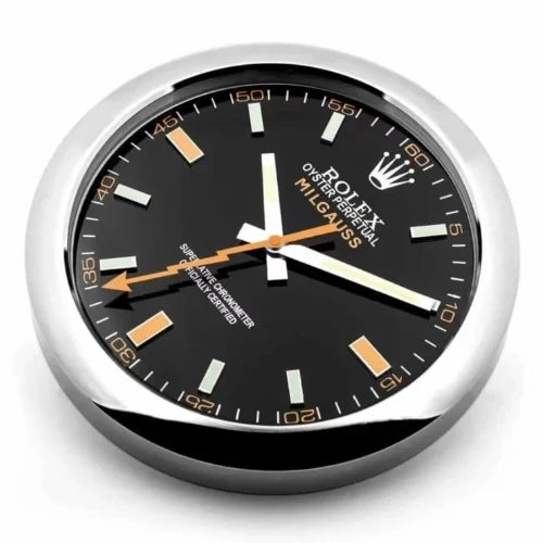Milgauss Style Wall Clock | Sliver & Black