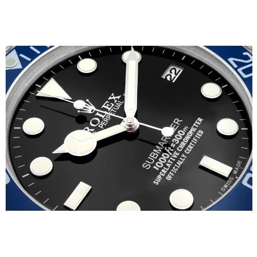 Submariner Style Wall Clock | Blue & Black